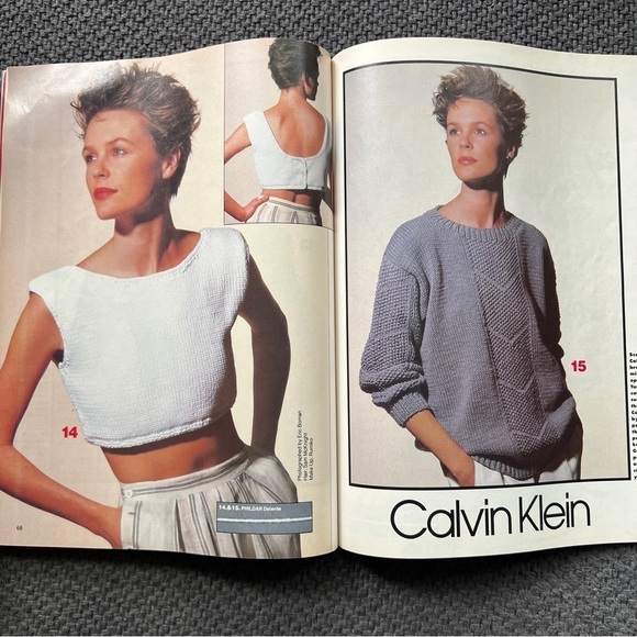 80s Vogue Knitting International Magazines Designer Knit Patterns Instructions - Picture 4 of 15